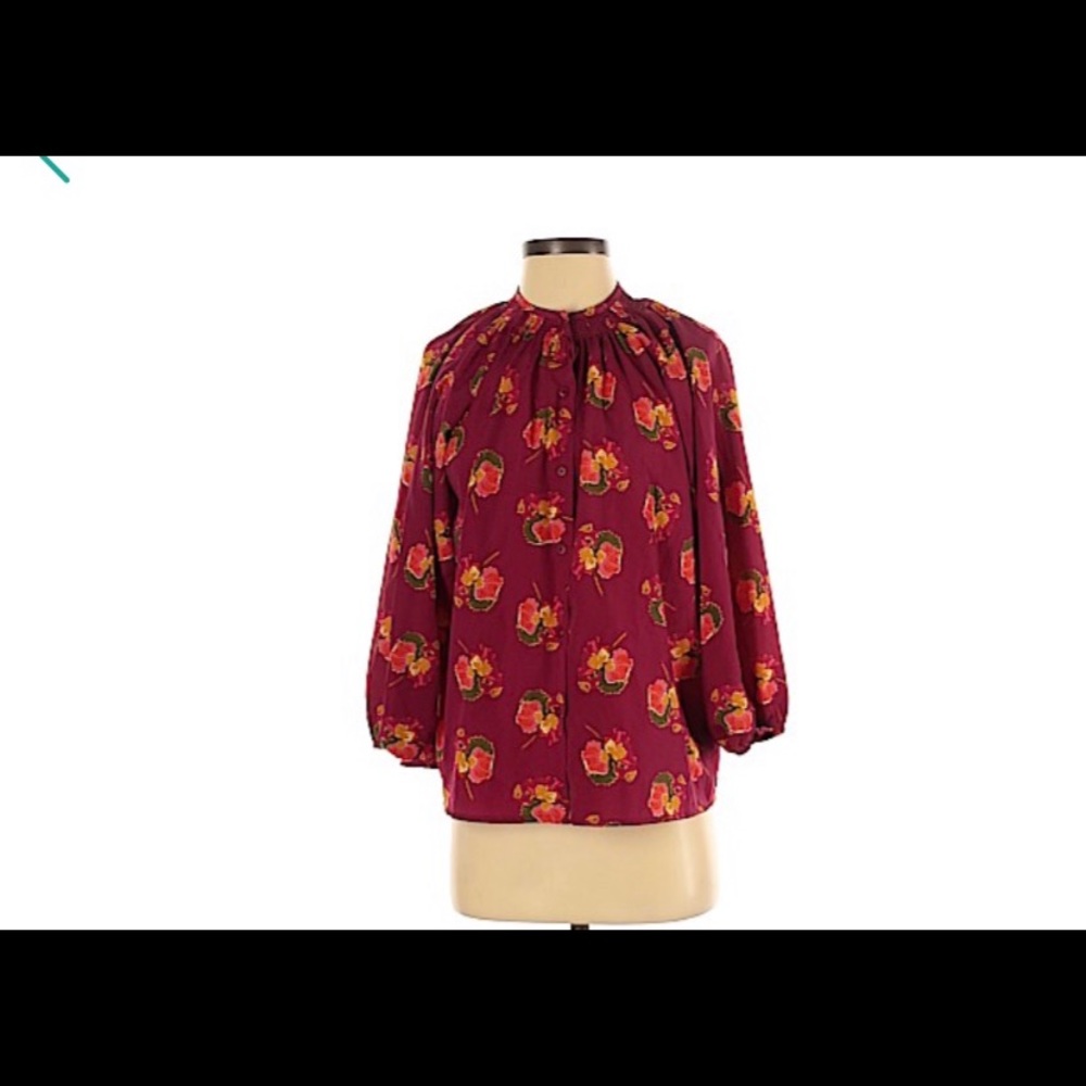 Tucker for Target Floral Button Up Blouse